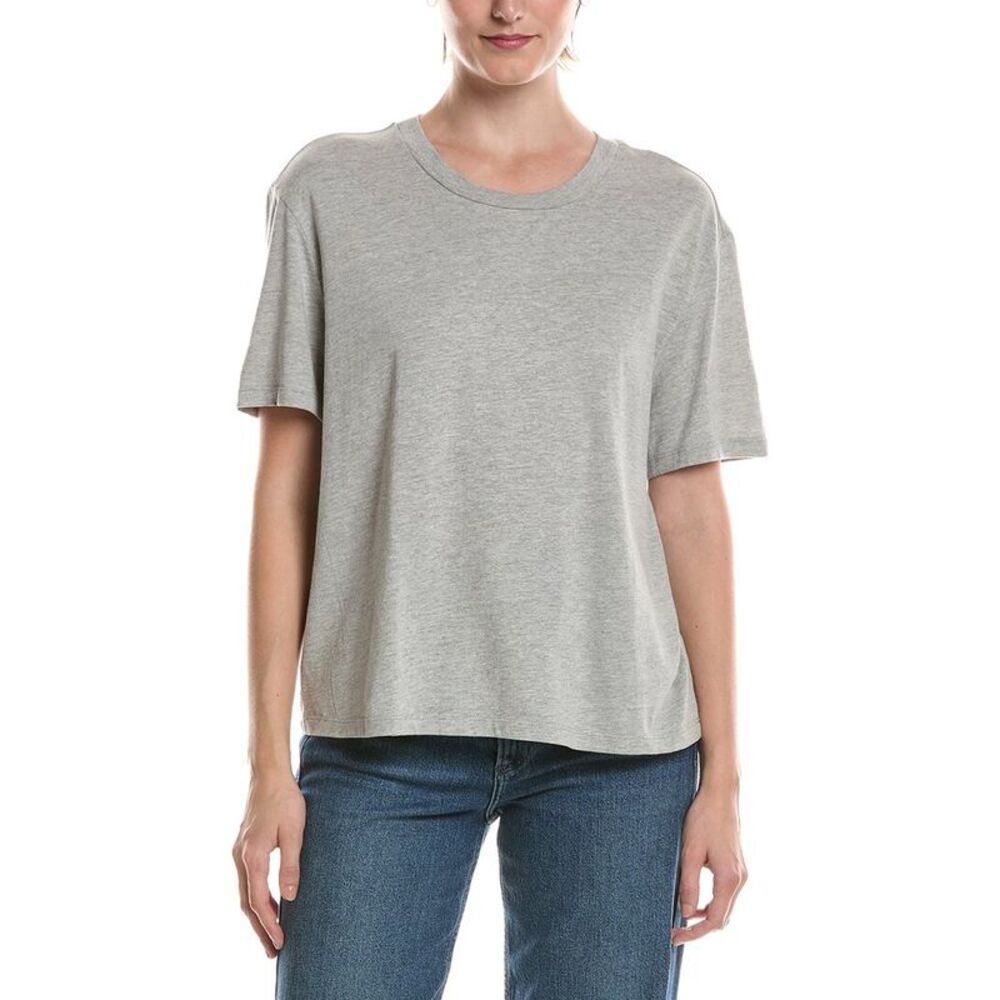 Michael Stars Womens Nina Crewneck T-Shirt, Grey